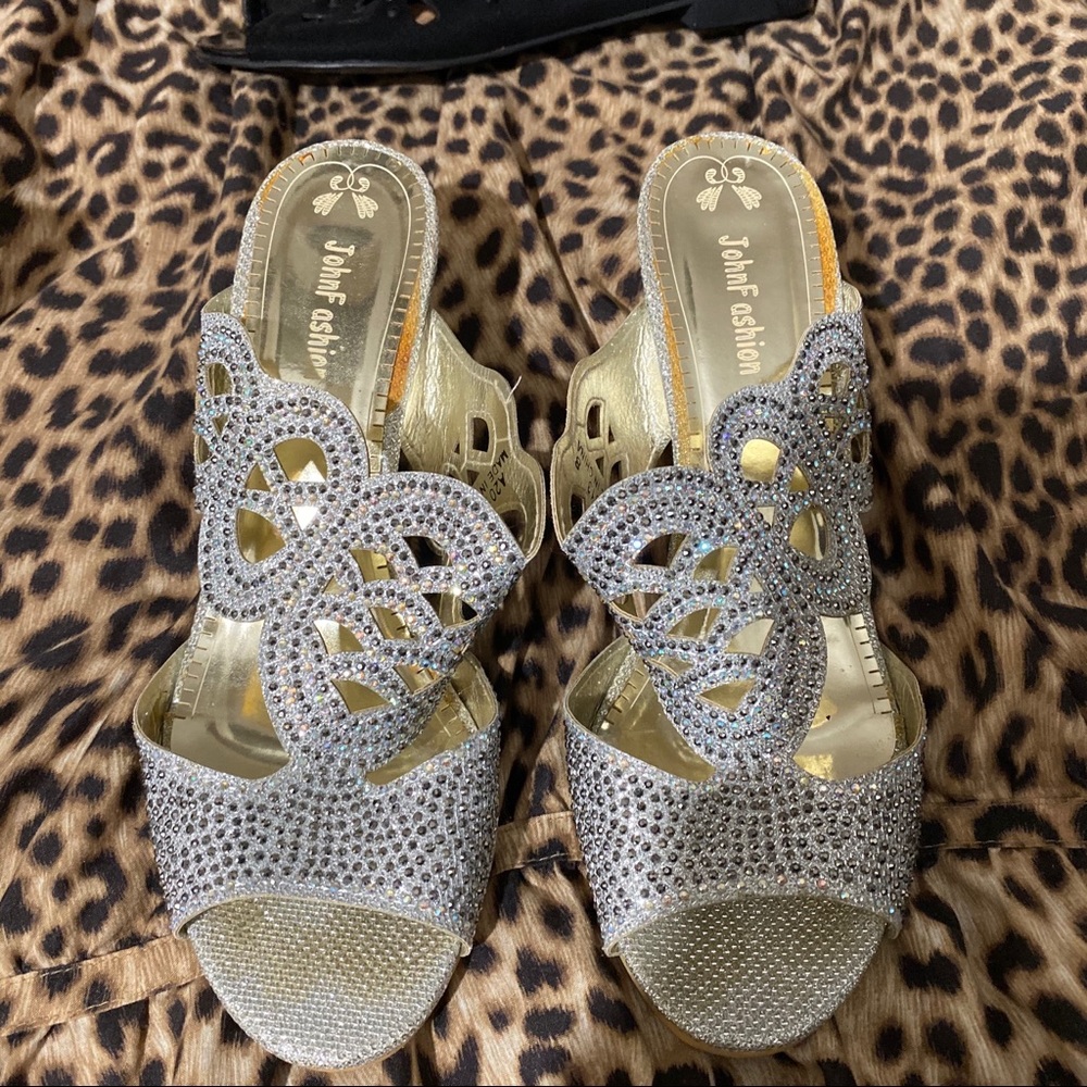 John F Fashion Crystal Heels